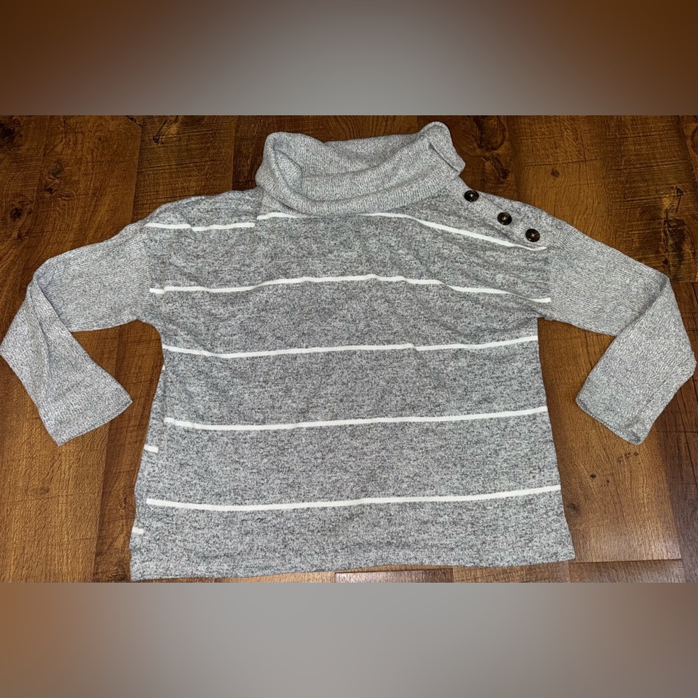 Maurices 24/7 Striped Cowl Neck Top